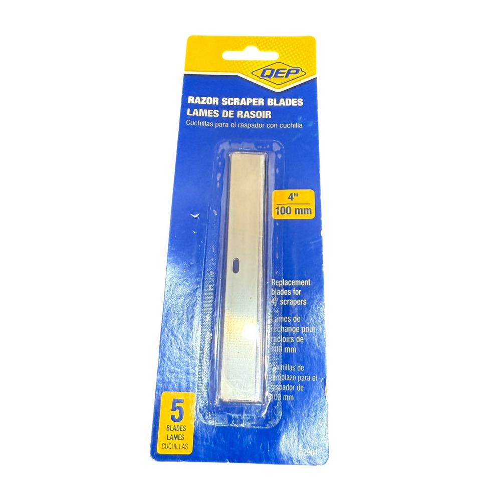 Pack of 5 QEP 62901 4" Razor Scraper Blades